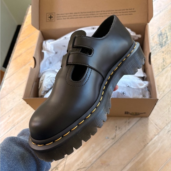 Doc Marten 8065 II BEX SMOOTH LEATHER PLATFORM MARY JANE SHOES - Picture 5 of 7